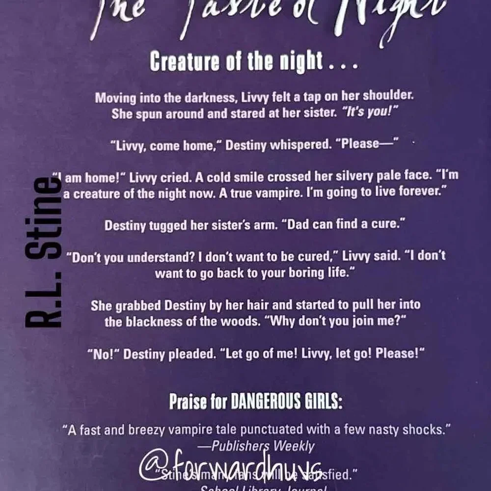 Dangerous Girls 2: The Taste of Night by R.L. Stine Hardcover